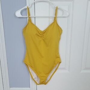 LOFT Yellow One-Piece Swimsuit